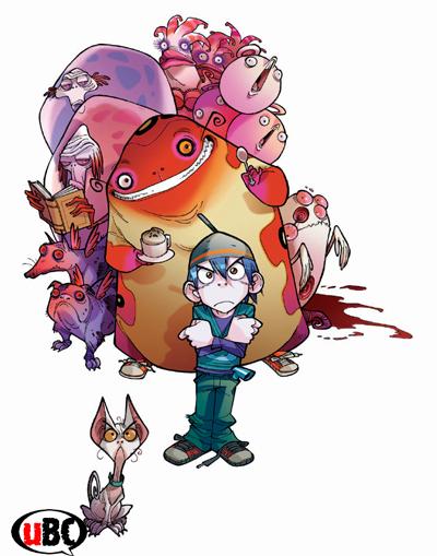 La copertina del vol. 1 di "Monster Allergy" La copertina del vol. 1 di "Monster Allergy"<br>serie creata da Centomo-Artibani-Barbucci-Canepa<br><i>(c) Disney - Soleil per la Francia</i>