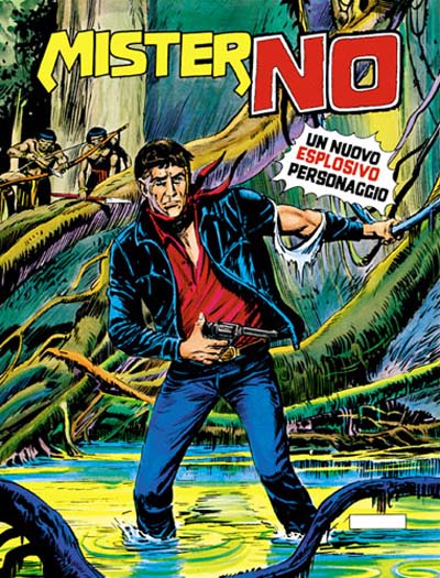 Copertina Mister No n.1<br>disegni di Gallieno Ferri<br><i>(c) 1975 Sergio Bonelli Editore</i>