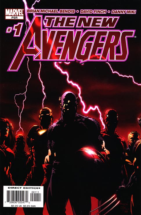 New Avengers 1<br>Disegni di David Finch - Febbraio 2005 <br><i>(c) 2005 Marvel Comics</i>