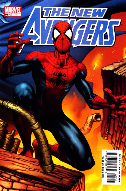 New Avengers 1 Variant A<br>Disegno di Steve McNiven - Febbraio 2005<br><i>(c) 2005 Marvel Comics</i>