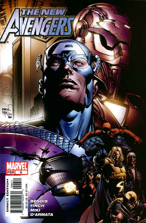 New Avengers 6<br>Disegni di David Finch - Luglio 2005<br><i>(c) 2005 Marvel Comics</i>