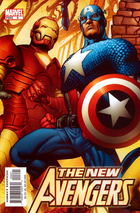New Avengers 6 Variant<br>Disegno di Bryan Hitch - Luglio 2005<br><i>(c) Marvel Comics</i>