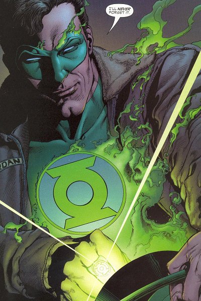 Hal Jordan, nella tavola finale<br>disegno di Ethan Van Sciver<br><i>(c) 2005 DC Comics</i>