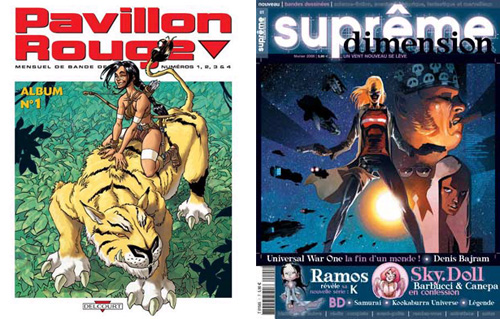 "Supr�me Dimension" e "Pavillon Rouge"<br>le copertine delle due riviste<br><i>(c) aventi diritto</i>