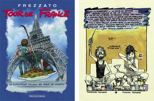 Tour de France<br>La copertina e una tavola del volume<br><i>(c) aventi diritto</i>