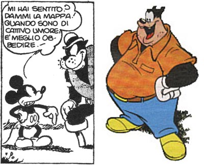Gambadilegno Gambadilegno<br>l'evoluzione del personaggio dagli anni '30 ad oggi<br><i>(c) aventi diritto</i>