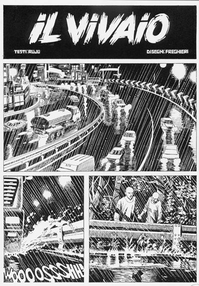 Tavola 01/Almanacco2006<br>disegni di Giovanni Freghieri<br><i>(c) 2006 Sergio Bonelli Editore</i>