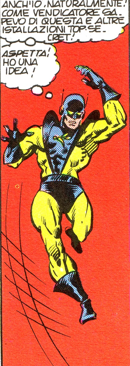 Calabrone Calabrone<br>da Avengers 217 Tavola 12 Vignetta 12<br><i>(c) 1981 Marvel Comics</i>