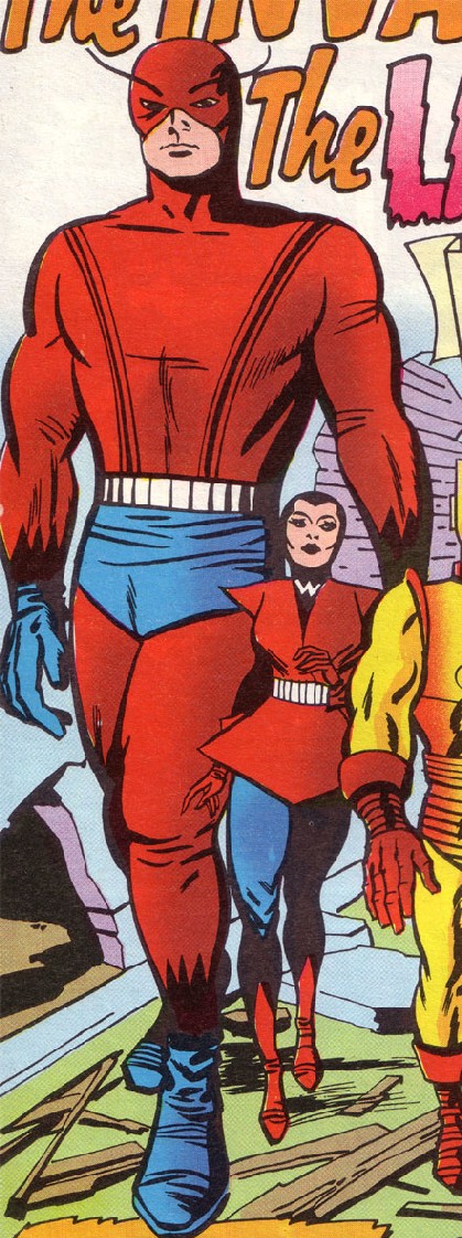 Giant-Man 1 Giant-Man 1<br>da Avengers n. 5 Tavola 1<br><i>(c) 1964 Marvel Comics</i>