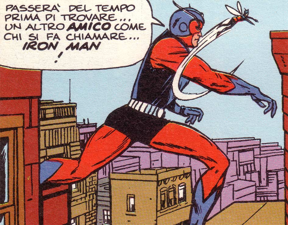 Il secondo costume di Giant-Man Il secondo costume di Giant-Man<br>da Avengers 16 Tavola 20 Vignetta 3<br><i>(c) 1965 Marvel Comics</i>