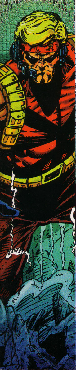 Di nuovo Giant-Man Di nuovo Giant-Man<br>particolare della Cover di Avengers Strikfiles<br><i>(c) 1997 Marvel Comics</i>