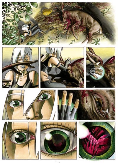 Bianca scopre i suoi poteri<br>disegni e colori di Patrizio Evangelisti<br><i>(c) 2006 Vittorio Pavesio Productions</i>