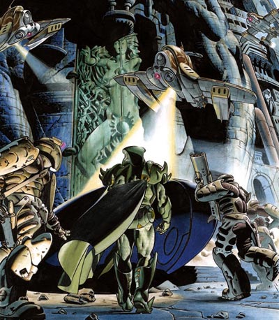 Splash page iniziale<br>disegni e colori di Patrizio Evangelisti<br><i>(c) 2006 Vittorio Pavesio Productions</i>
