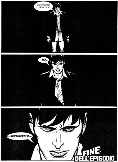 L'ultima, enigmatica tavola L'ultima, enigmatica tavola<br>pag.98 dell'albo - disegni di Nicola Mari<br><i>(c) 2006 SBE </i>