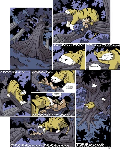 Les Chroniques - Tavola tratta dal #2<br>disegni di Thomas Labourot, Gerald Parel & Bengal<br><i>(c) 2005 Delcourt</i>
