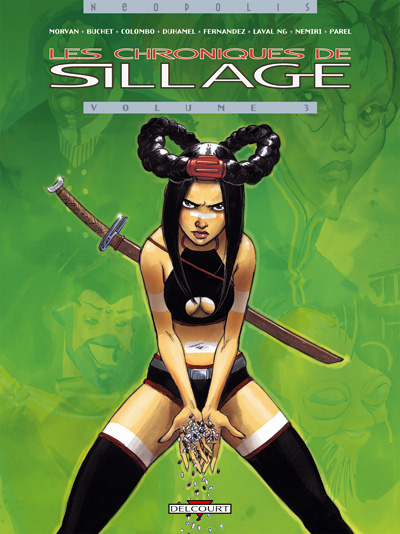 Les Chroniques - Cover #3<br>disegni di Gerald Parel, Nicolas Nemiri & Enrique Fernandez<br><i>(c) 2006 Delcourt</i>