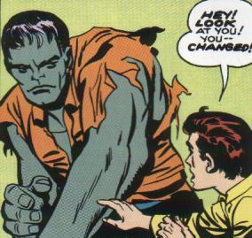 La prima trasformazione di Hulk<br><i>(c) 1962 Marvel Comics</i>