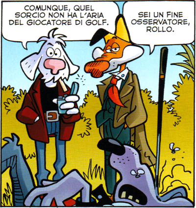 Rollo e Adam al lavoro<br>pag.8 - disegni di Giorgio Cavazzano<br><i>(c) Disney</i>