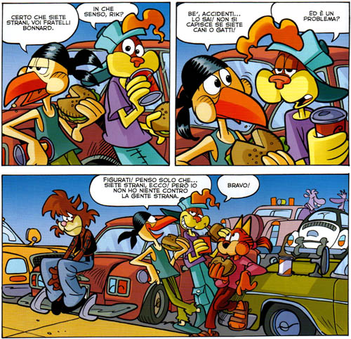 I giovani e lo specismo<br>pag.34 - disegni di Giorgio Cavazzano<br><i>(c) Disney</i>