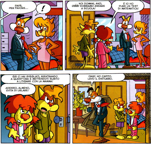 Una scena da sit-comedy<br>pag.60 - disegni di Giorgio Cavazzano<br><i>(c) Disney</i>