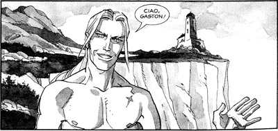 Demian Demian<br>un'immagine tratta dal n.0 - disegni di Luigi Piccatto e Giorgio Sommacal<br><i>(c) 2006 SBE</i>