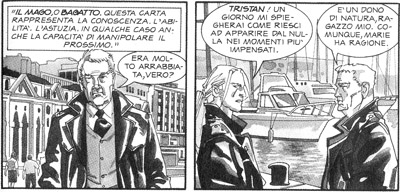 Tristan Tristan<br>un'immagine tratta dal n.0 - disegni di Luigi Piccatto e Giorgio Sommacal<br><i>(c) 2006 SBE</i>