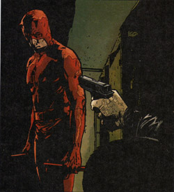 Rischi del Mestiere... Rischi del Mestiere...<br>Disegno di Alex Maleev<br><i>(c) 2005 Marvel Comics</i>