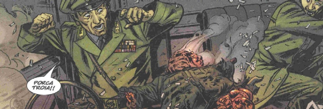 Punisher (Max) 15 Tavola 19 Vignetta 3 Punisher (Max) 15 Tavola 19 Vignetta 3<br>Disegno di Dougie Braithwaite<br><i>(c) 2005 Marvel Comics / 2006 Panini Comics</i>