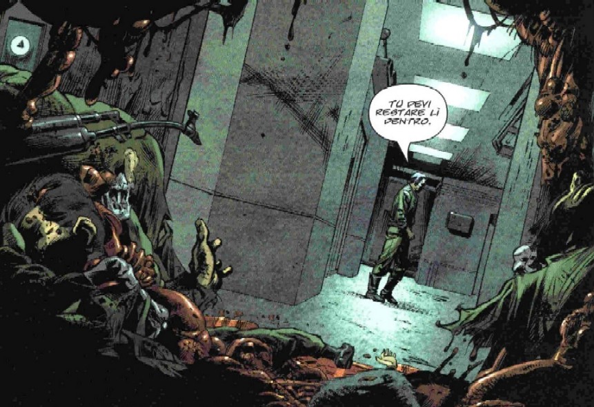 Punisher (Max) 16 Tavola 4 Vignetta 4 Punisher (Max) 16 Tavola 4 Vignetta 4<br>Disegno di Dougie Braithwaite<br><i>(c) 2005 Marvel Comics / 2006 PaninI Comics</i>