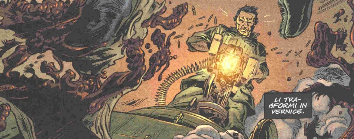 Punisher (Max) 15 Tavola 17 Vignetta 1 Punisher (Max) 15 Tavola 17 Vignetta 1<br>Disegno di Dougie Braithwaite<br><i>(c) 2005 Marvel Comics / 2006 Panini Comics</i>