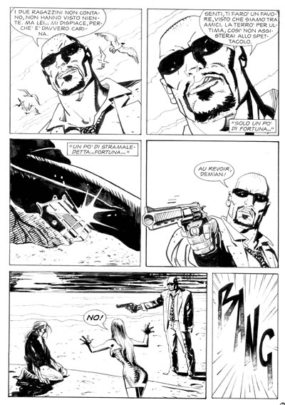 Tavola 01/02<br>disegni di Luigi Piccatto & Giorgio Sommacal<br><i>(c) 2006 Sergio Bonelli Editore</i>