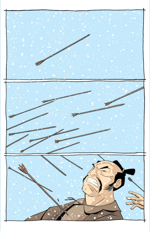 Ronin Hood dei 47 samurai Ronin Hood dei 47 samurai<br>Tavola 1<br><i>(c) 2006 Beckett Comics </i>