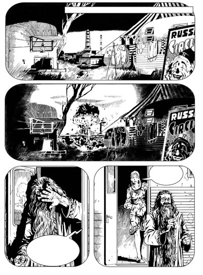 Tavola 01/07<br>disegni di Fabiano Ambu<br><i>(c) 2006 Free Books</i>
