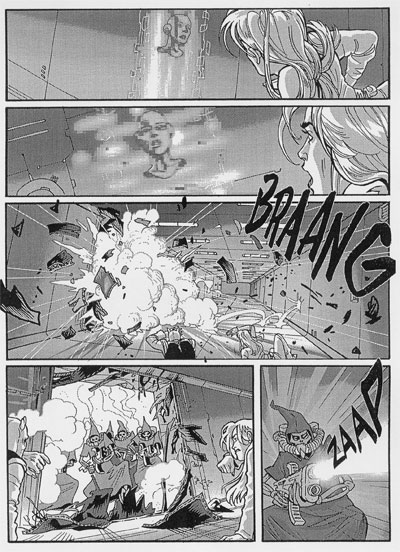 Tavola xx/AsteroideArgo 3<br>disegni di Elena Pianta<br><i>(c) 2006 Sergio Bonelli Editore</i>
