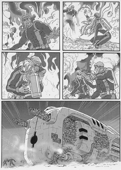 Tavola xy/AsteroideArgo 3<br>disegni di Elena Pianta<br><i>(c) 2006 Sergio Bonelli Editore</i>