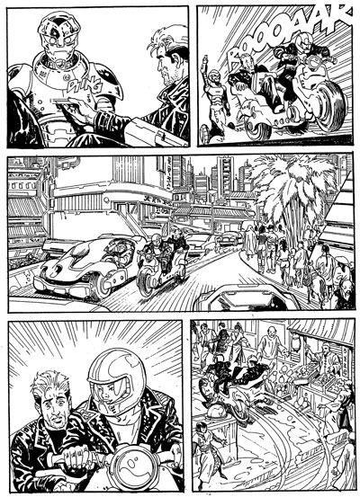 Tavola 34/Almanacco 2006<br>disegni di Gino Vercelli<br><i>(c) 2006 Sergio Bonelli Editore</i>