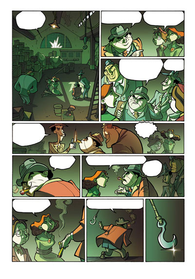 Tavola 10/ToW04<br>matite di Blasco Pisapia, chine di Roberta Zanotta e colori di Emanuele Tenderini, Chiara Fabbri Colabich & Cristina Toniolo<br><i>(c) 2006 Free Books</i>