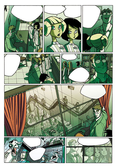 Tavola 02/ToW05<br>disegni di Vincenzo Cucca e colori di Emanuele Tenderini, Chiara Fabbri Colabich & Cristina Toniolo<br><i>(c) 2006 Free Books</i>