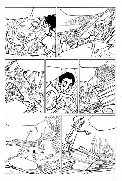 Tavola 02/ToW06<br>disegni di Graziano Barbaro<br><i>(c) 2006 Free Books</i>