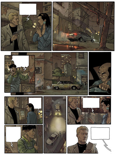 Tavola 23<br>disegni di Andrea Mutti, colori di Luca Malisan<br><i>(c) 2006 Glenat</i>