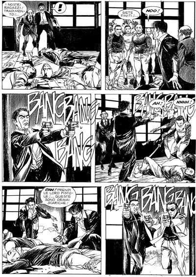 Tavola dalla storia doppia 77/78<br>disegni di Nicola Genzianella<br><i>(c) 2006 Sergio Bonelli Editore</i>