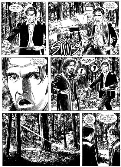 Tavola dalla storia doppia 77/78<br>disegni di Nicola Genzianella<br><i>(c) 2006 Sergio Bonelli Editore</i>
