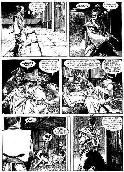 Tavola dalla storia doppia 77/78<br>disegni di Nicola Genzianella<br><i>(c) 2006 Sergio Bonelli Editore</i>