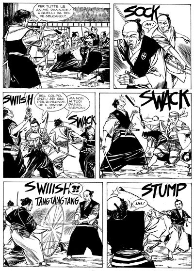 Tavola dalla storia doppia 77/78<br>disegni di Nicola Genzianella<br><i>(c) 2006 Sergio Bonelli Editore</i>