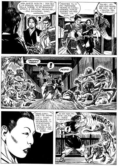 Tavola dalla storia doppia 77/78<br>disegni di Nicola Genzianella<br><i>(c) 2006 Sergio Bonelli Editore</i>