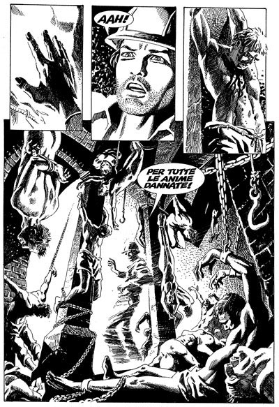 Tavola dallo speciale 2<br>disegni di Giovanni Freghieri<br><i>(c) 2006 Sergio Bonelli Editore</i>