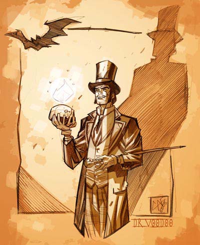 Studi  Dr Voodoo<br>disegni di Luigi Cavenago<br><i>(c) 2006 Free Books</i>