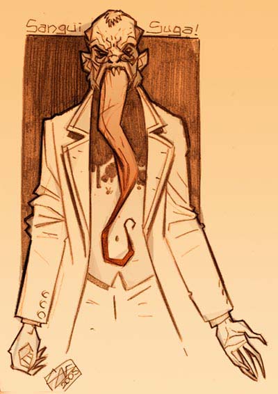 Studi Sanguisuga<br>disegni di Luigi Cavenago<br><i>(c) 2006 Free Books</i>