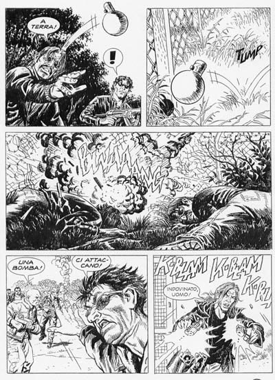 Tavola dal numero 4<br>disegni di Fabio Valdambrini<br><i>(c) 2006 Sergio Bonelli Editore</i>