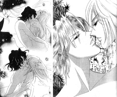 Due intense scene d'amore Due intense scene d'amore<br>disegni di Chiho Saito<br><i>(c) Star Comics</i>